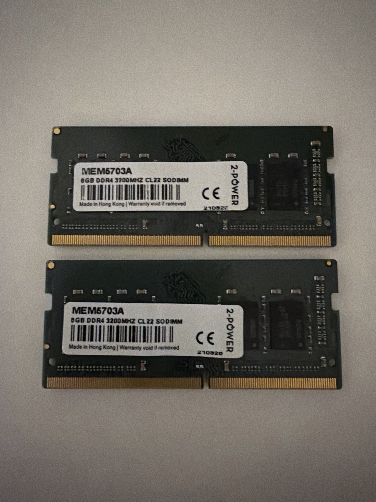 16GB (2x8GB) DDR4 Laptop RAM 3200MHz PC4-25600 SODIMM 2-Power MEM6703A