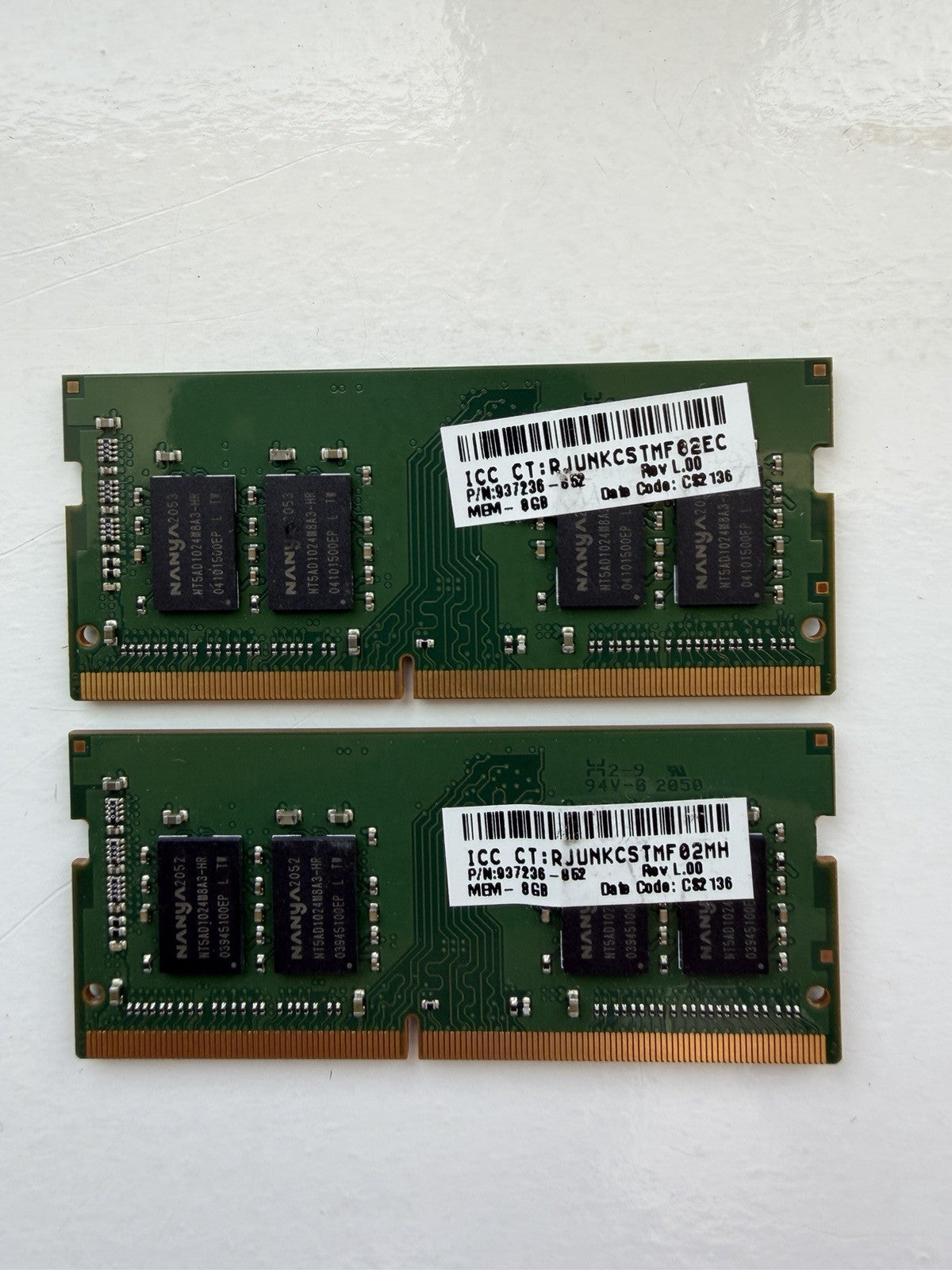 16GB Kit (2x8GB) Nanya DDR4 2666MHz Laptop RAM SODIMM PC4-21300