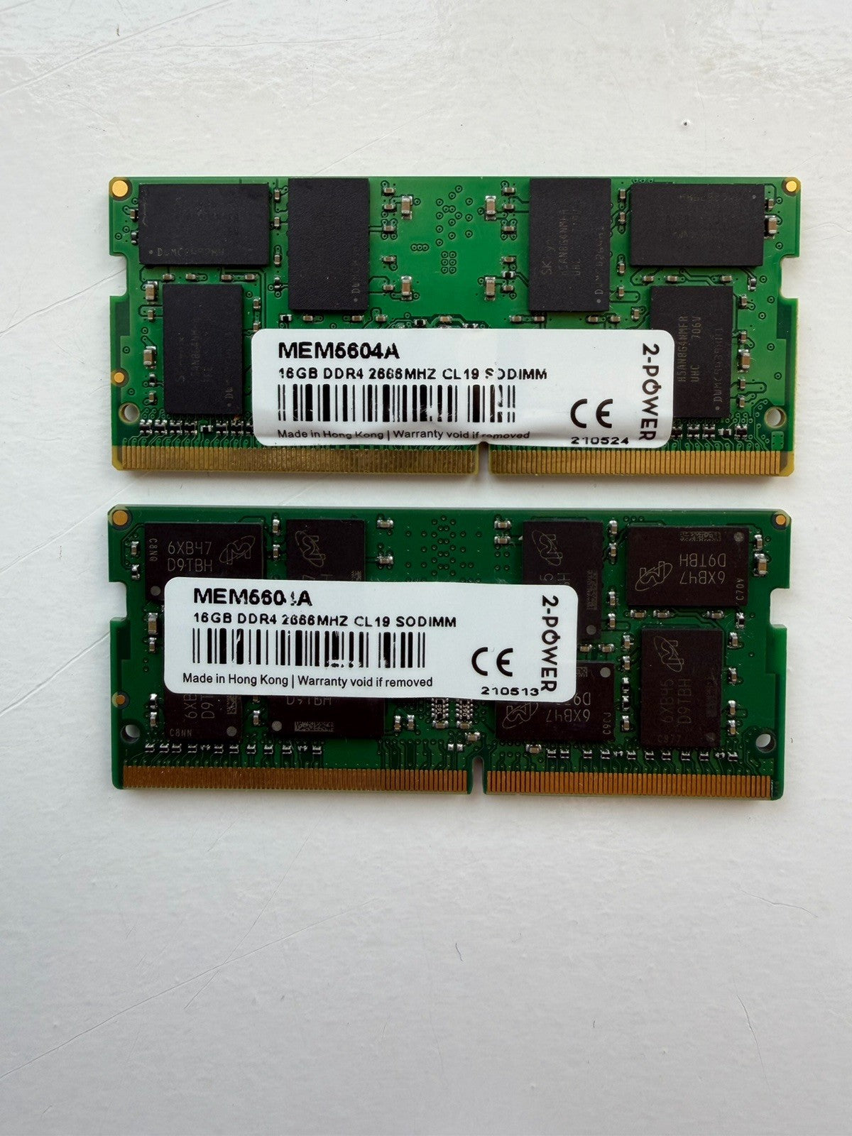 32GB Kit (2x16GB) DDR4 2666MHz Laptop RAM SODIMM PC4-21300 CL19