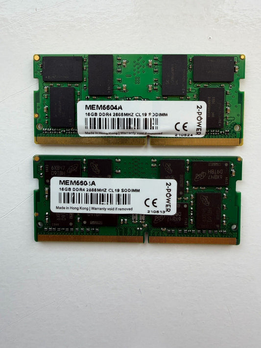 32GB Kit (2x16GB) DDR4 2666MHz Laptop RAM SODIMM PC4-21300 CL19