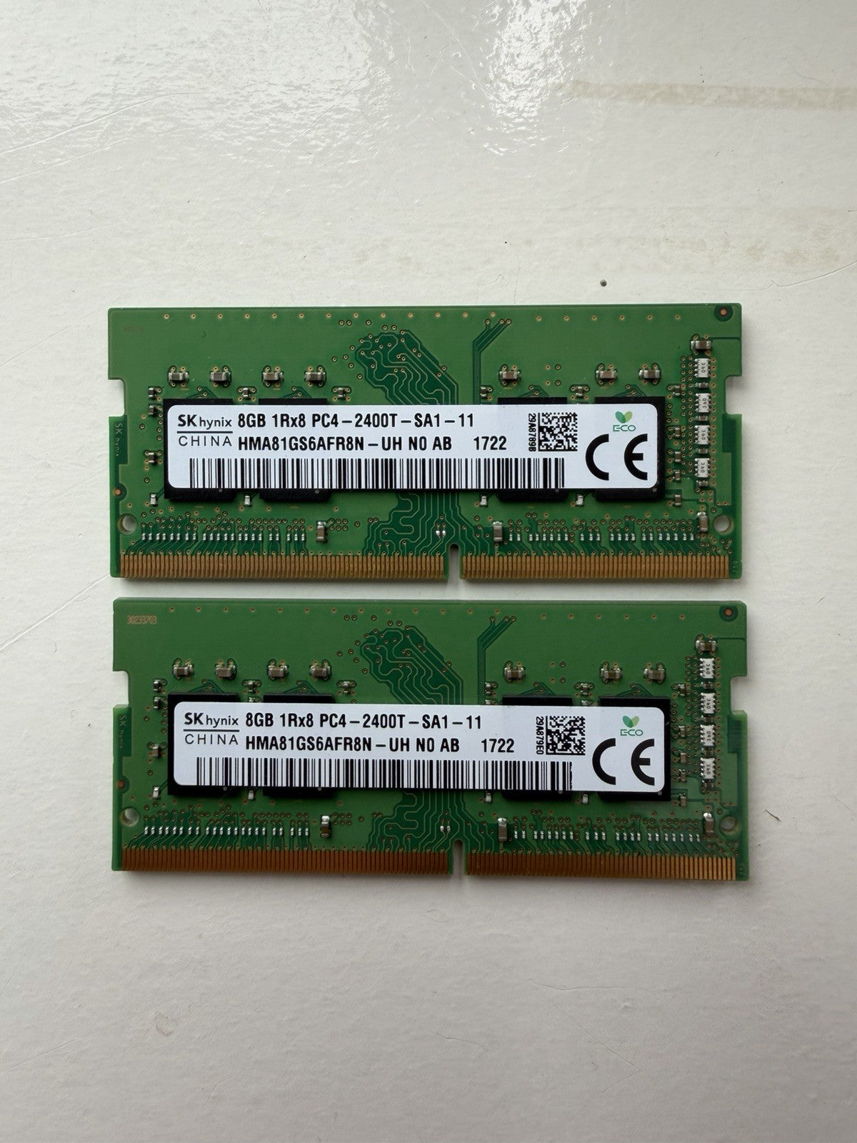 16GB Kit 2x8GB SK Hynix DDR4 2400T Laptop RAM SODIMM PC4-2400T 1Rx8