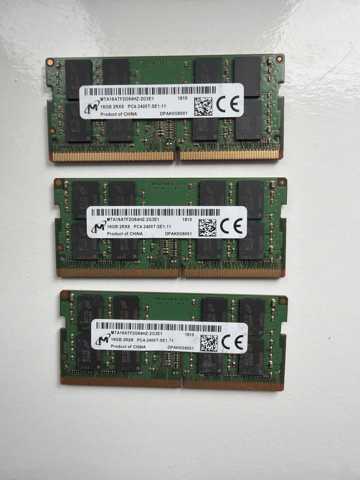 16GB DDR4 2400MHz Micron Laptop RAM SODIMM PC4-2400T CL17