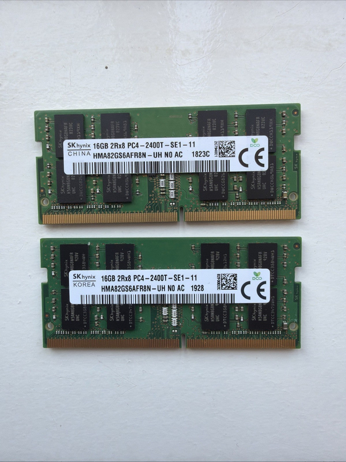 32GB Kit (2x16GB) SK hynix DDR4 2400MHz Laptop RAM PC4-2400T SODIMM 2Rx8