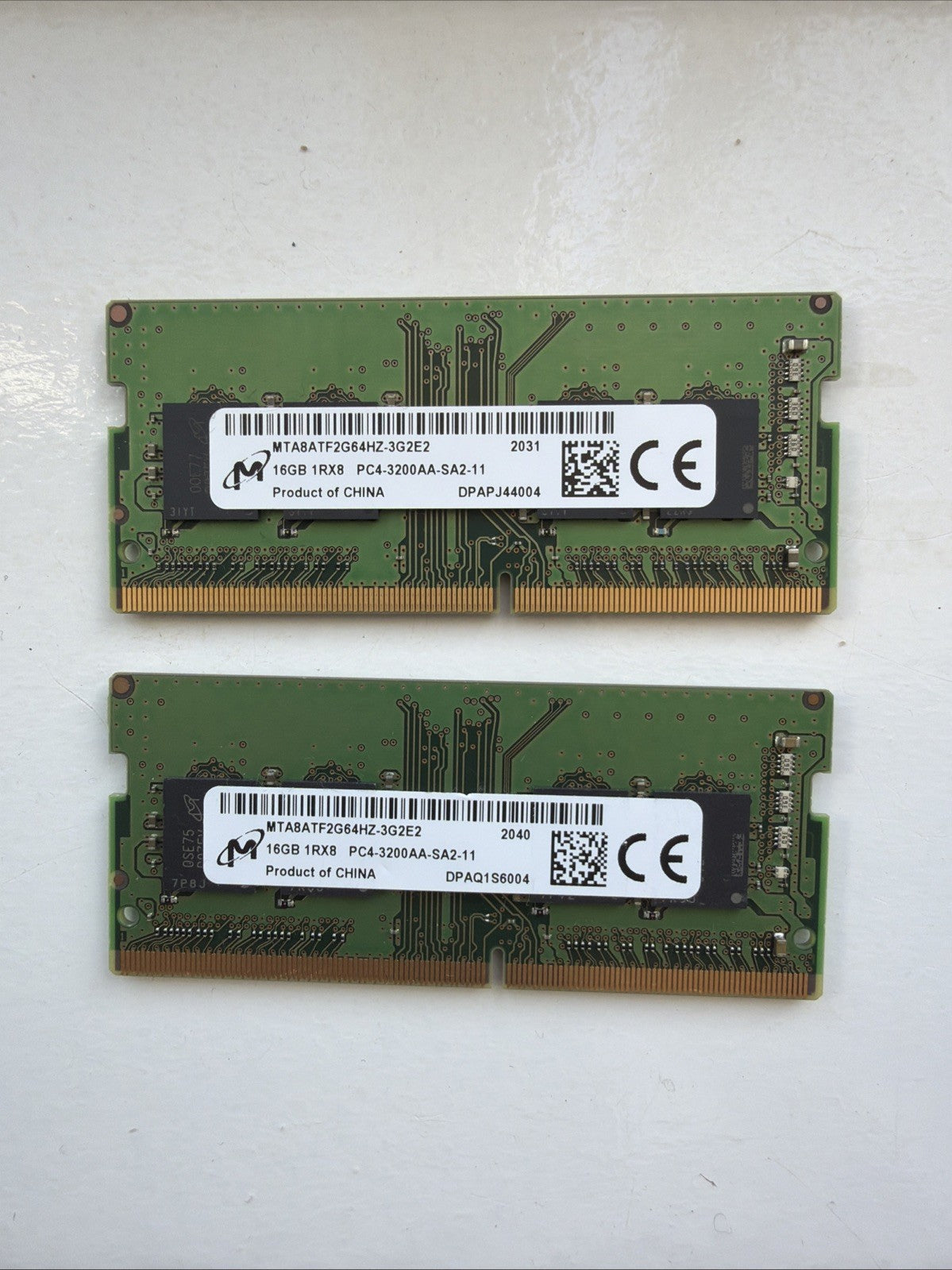 32GB DDR4 3200MHz Laptop RAM Micron 1Rx8 PC4-3200 SODIMM (2x16GB)